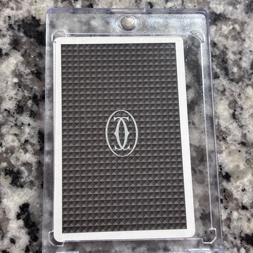 Cartier Black and White Playing Card
